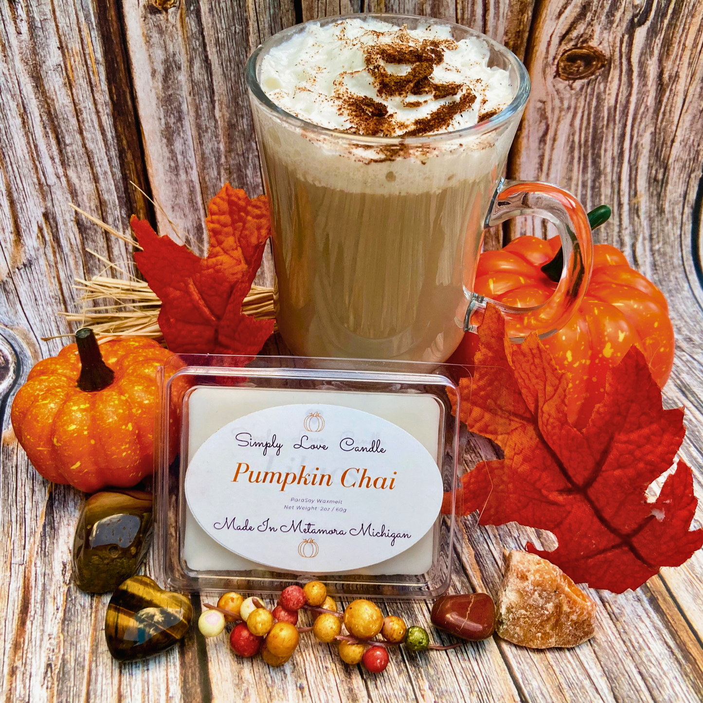 Pumpkin Chai Heart Wax Melt