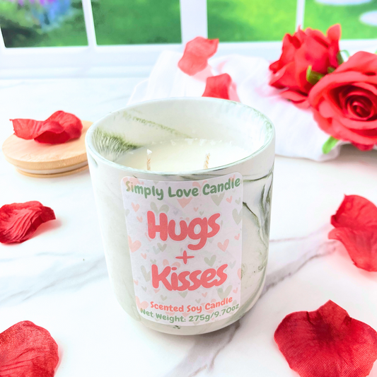 Hugs + Kisses 10 oz Candle