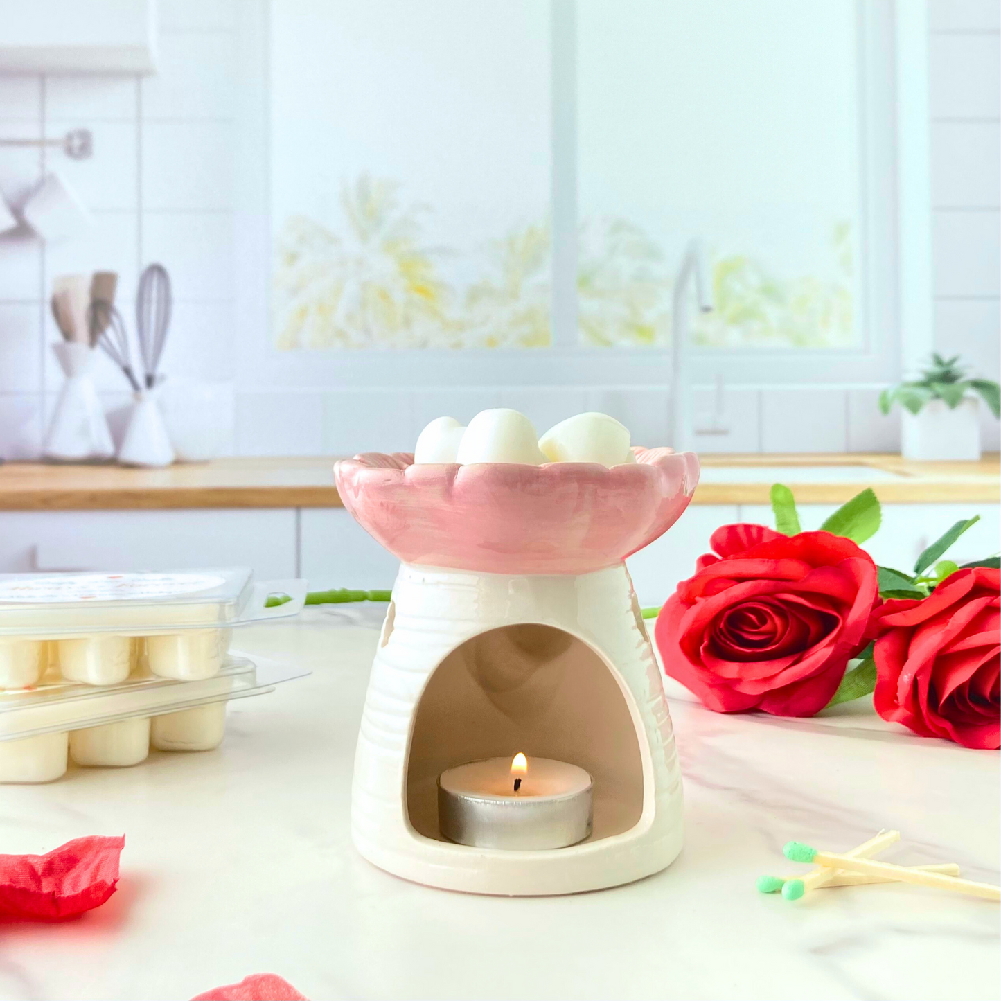 Always and Forever Heart Wax Melts Rose Scented