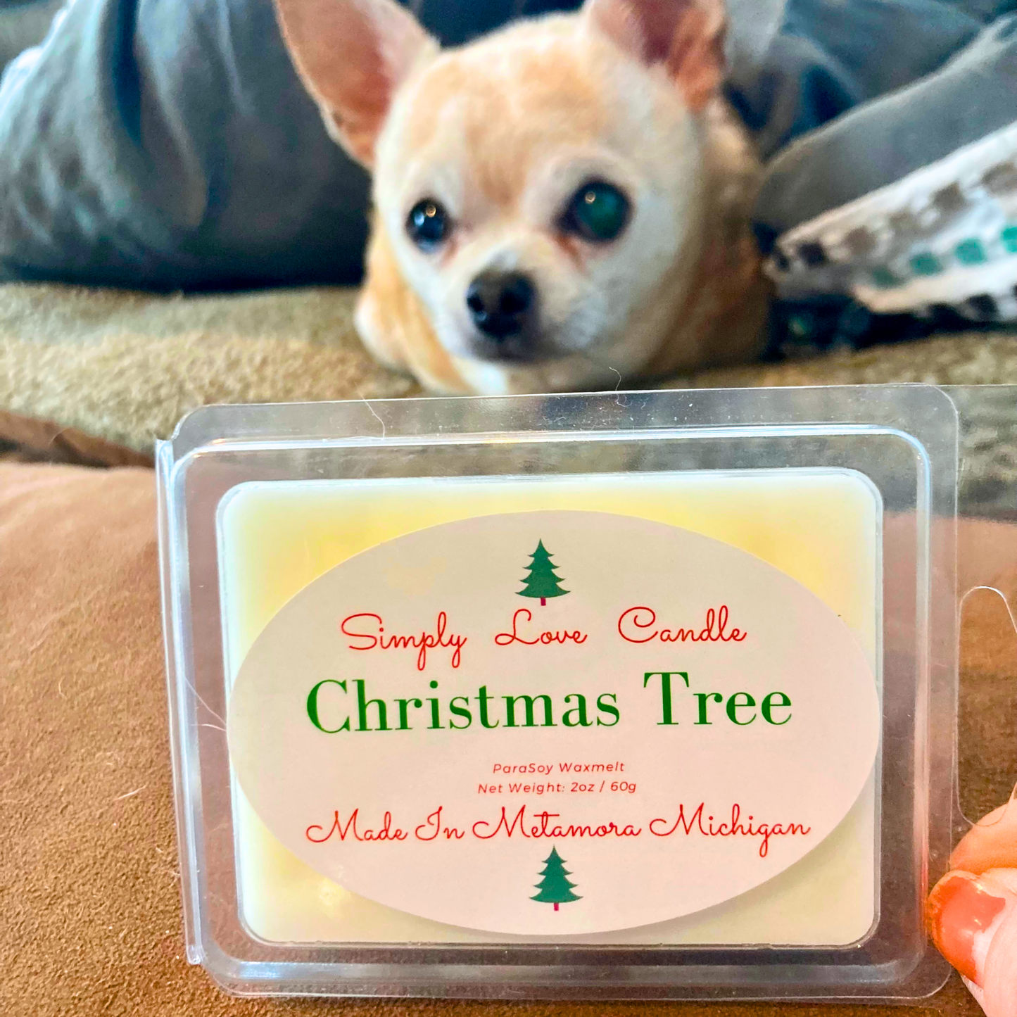 Christmas Tree Heart Wax Melt Balsam Fir Scent