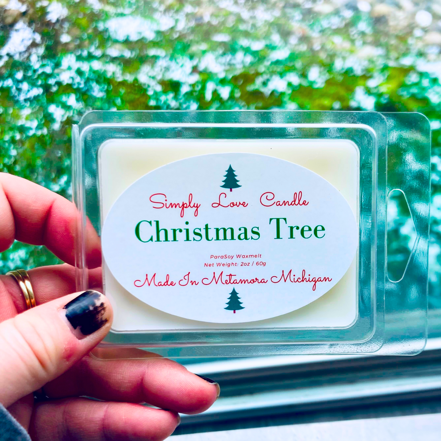 Christmas Tree Heart Wax Melt Balsam Fir Scent
