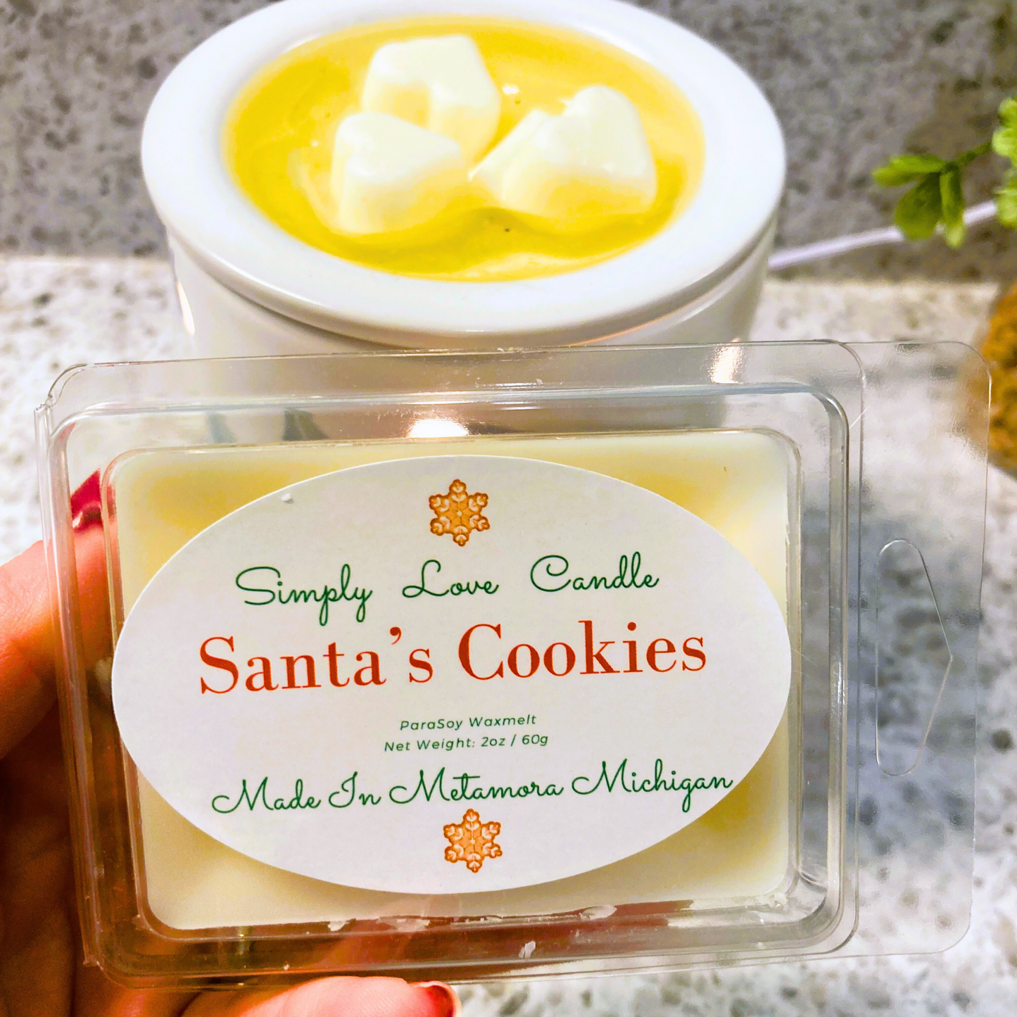 Santa's Cookies Heart Wax Melt