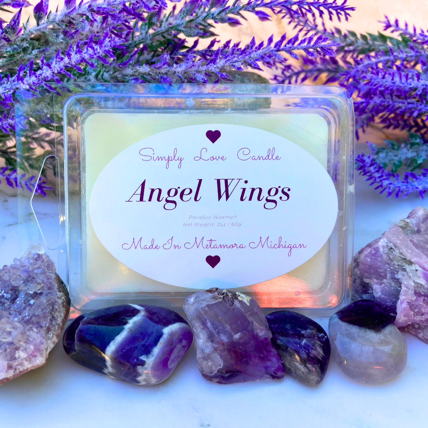 Angel Wings Heart Wax Melts