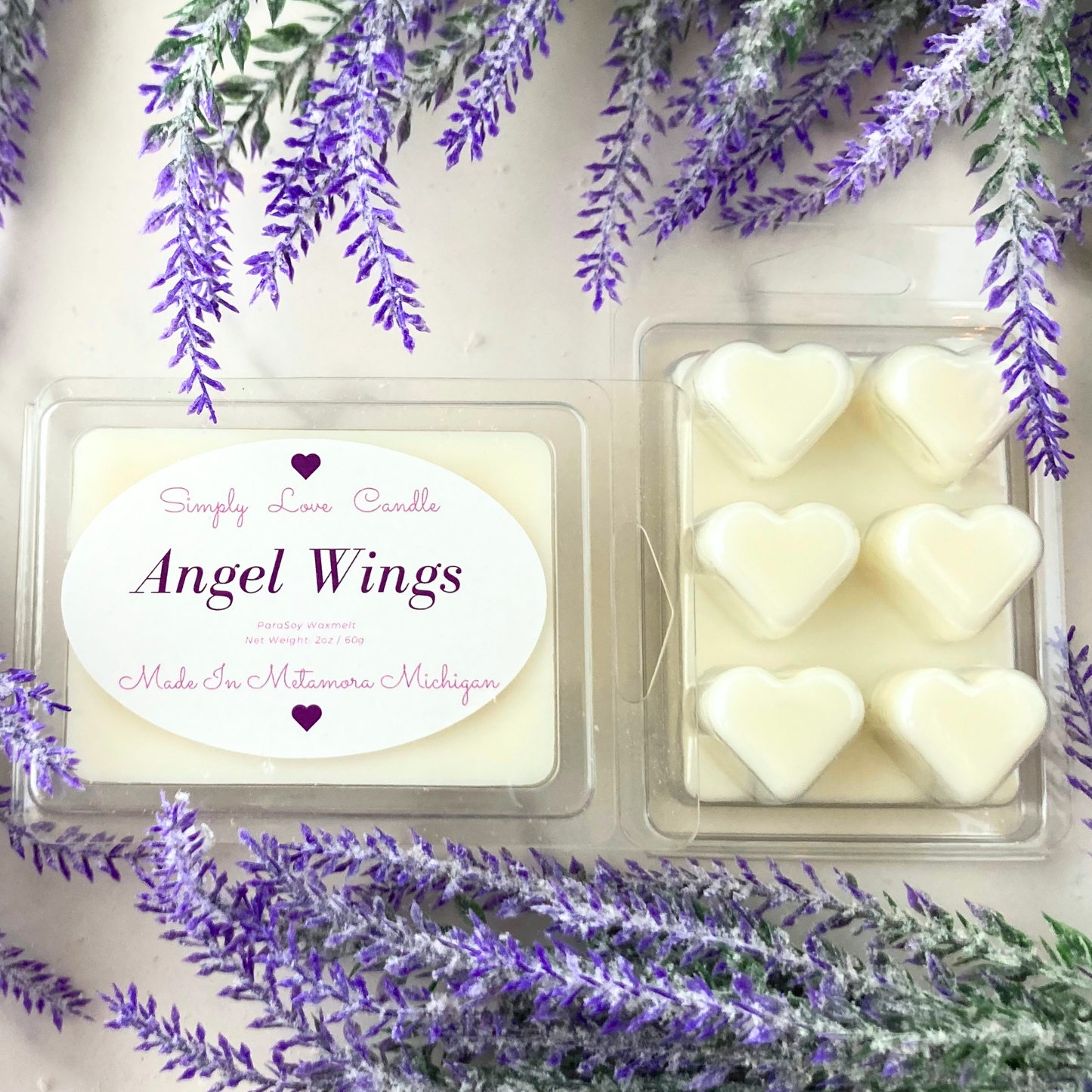 Angel Wings Heart Wax Melts