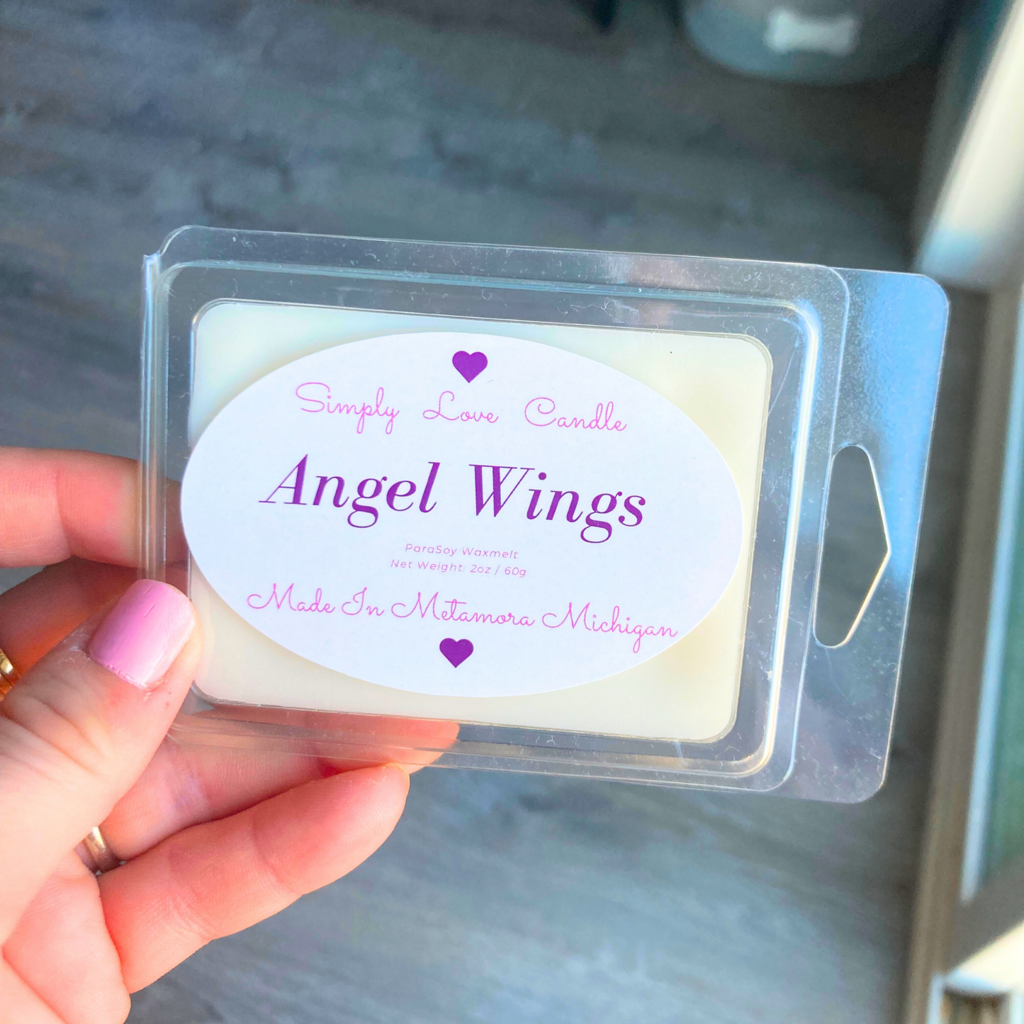 Angel Wings Heart Wax Melts