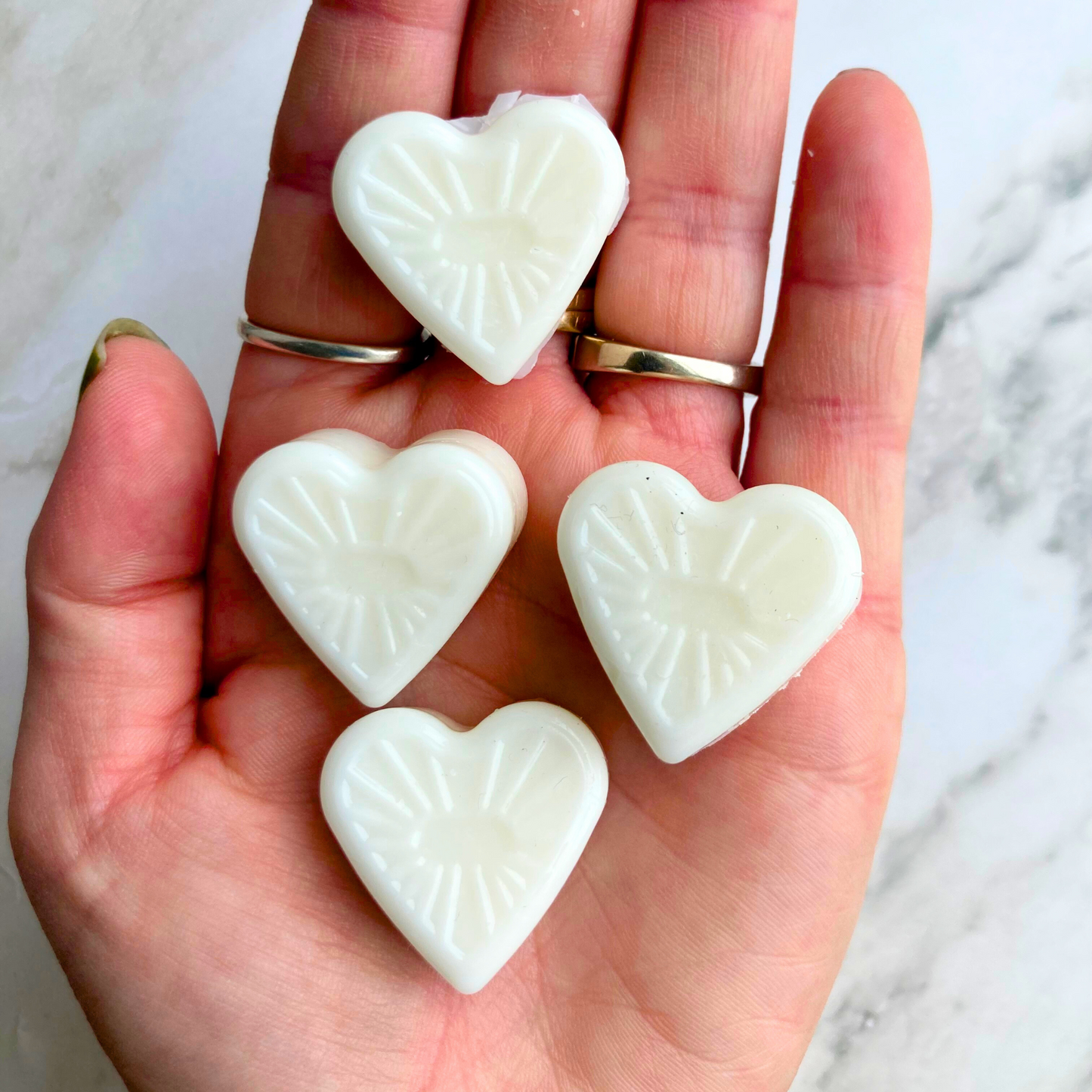 Angel Wings Heart Wax Melts in Black Kraft Box