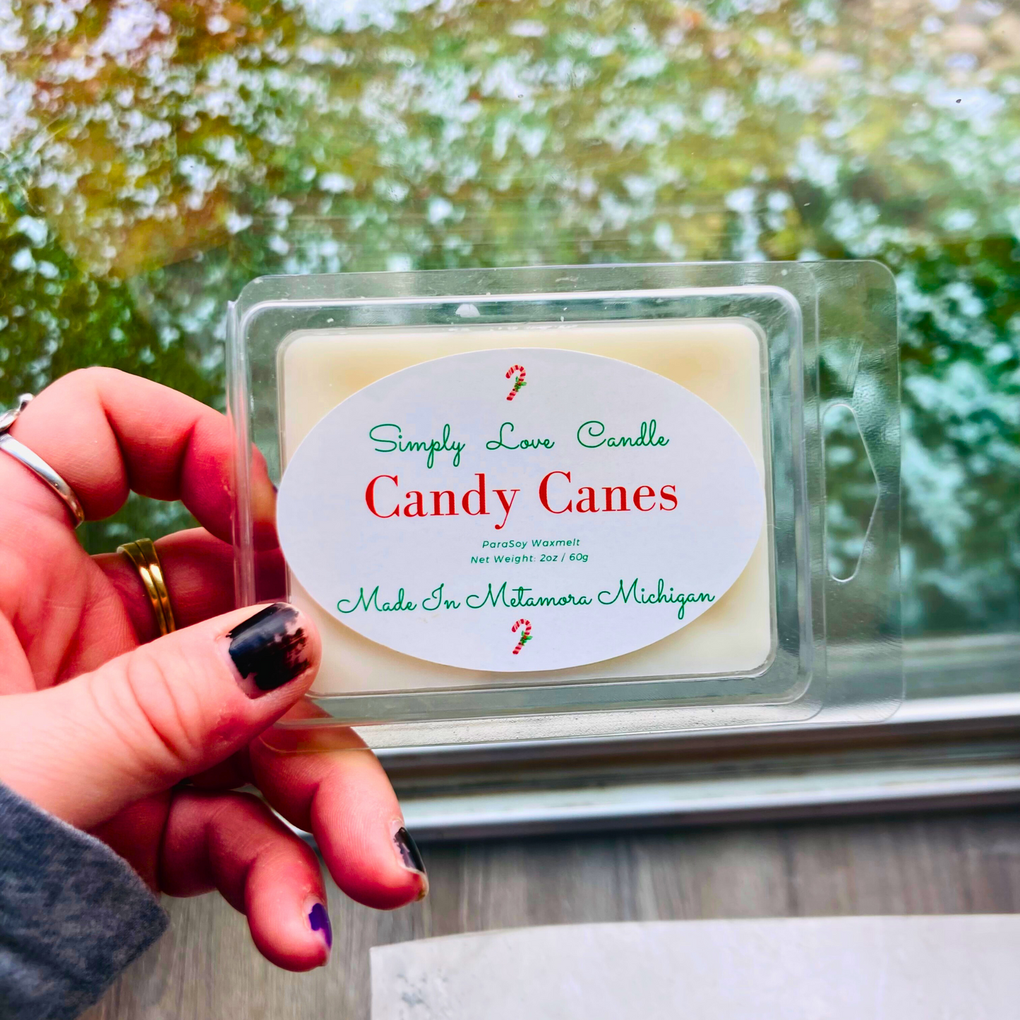 Candy Cane Heart Wax Melt