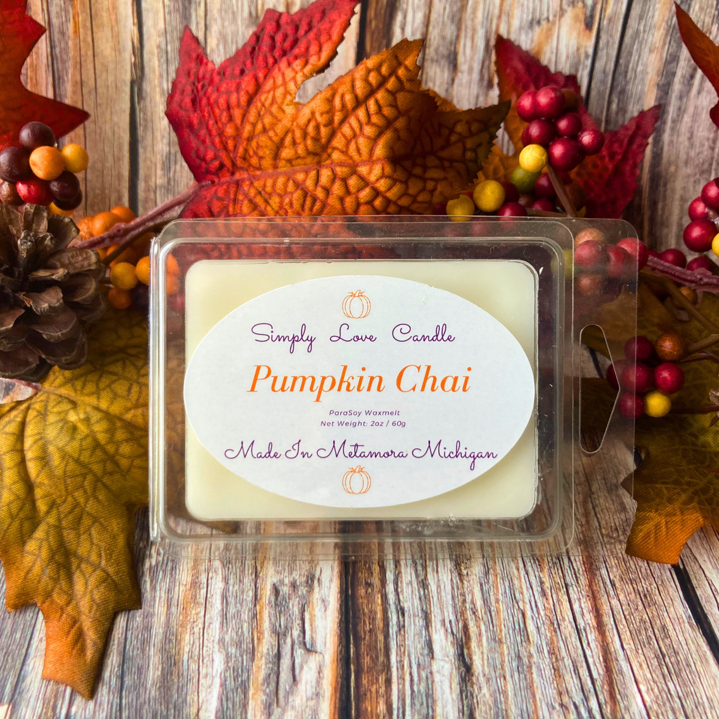 Pumpkin Chai Heart Wax Melt