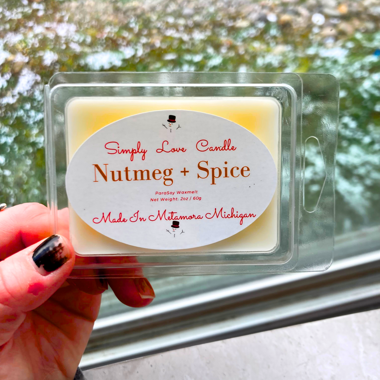 Nutmeg and Spice Heart Wax Melt