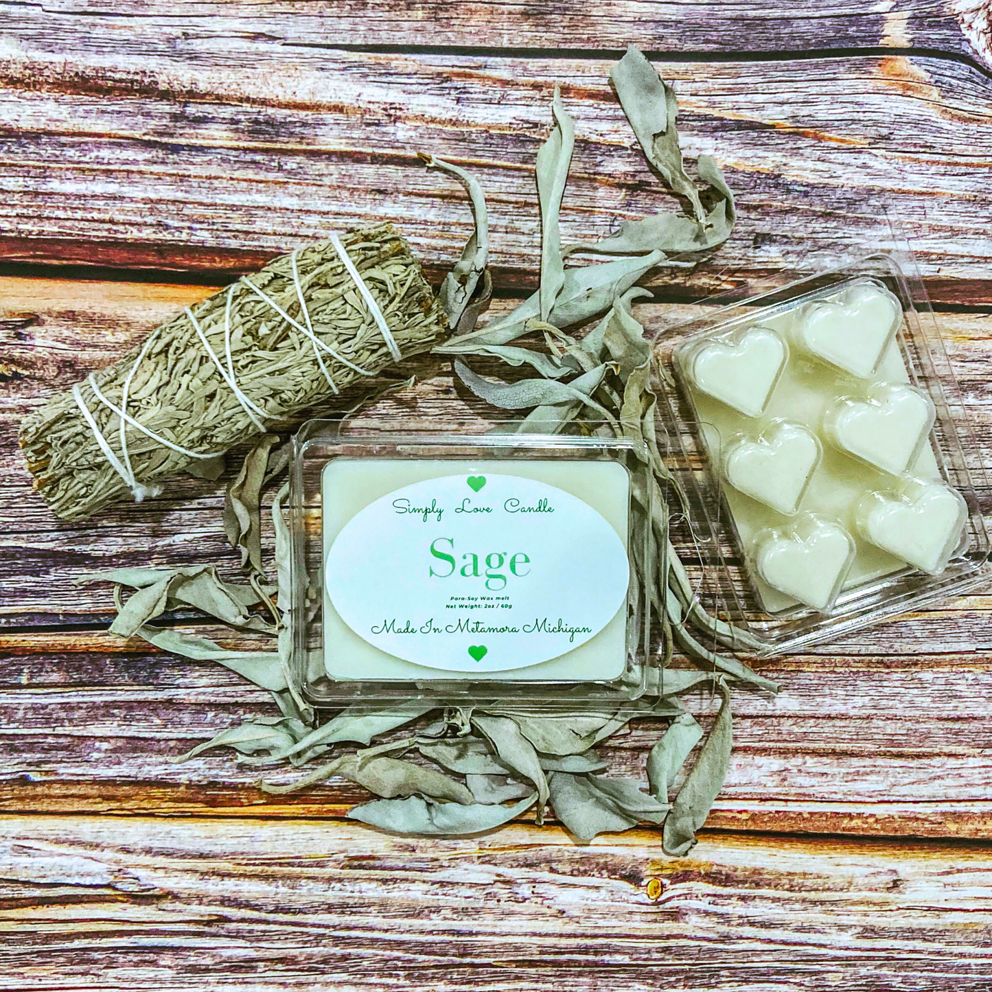 Sage Heart Wax Melt