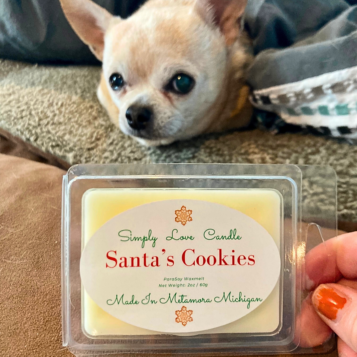 Santa's Cookies Heart Wax Melt