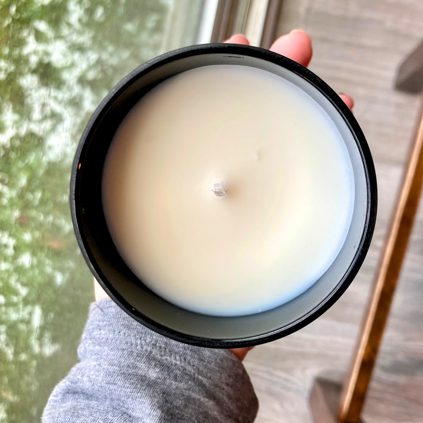 Twilight Shore 8 oz candle with bamboo lid