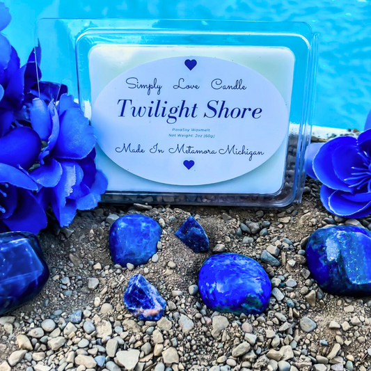 Twilight Shore heart shaped wax melt